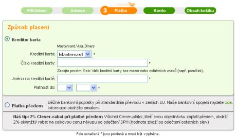 Možnosti platby